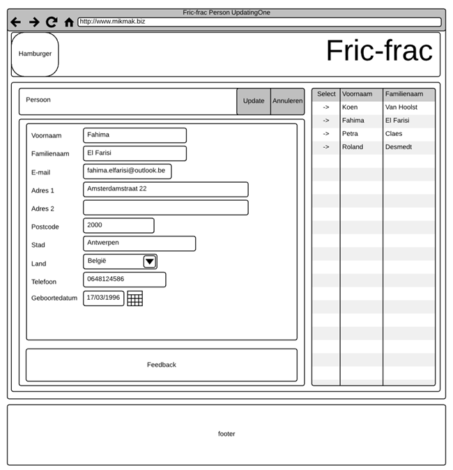 fric-frac wireframe person updatingone